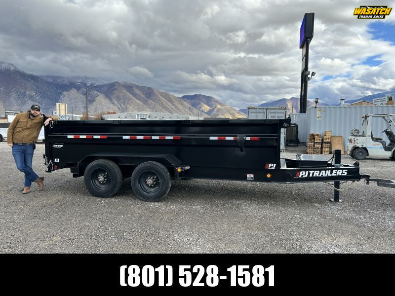 PJ Trailers 7x16 HD Low-Pro Dump (DE) Dump Trailer