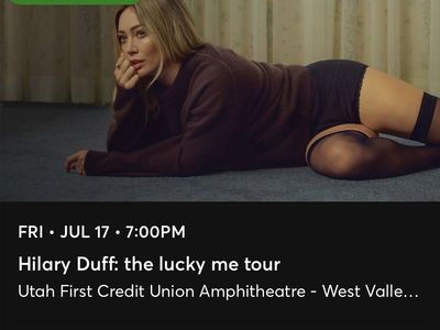 2 Seat Tickets to Hillary Duff the lucky me tour