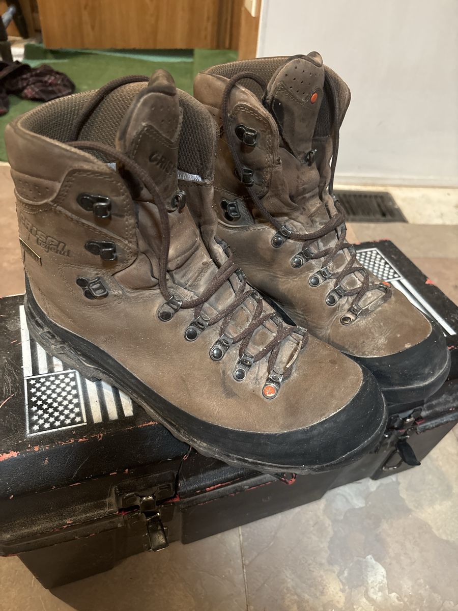 Crispi Legend Nevada GTX Hunting Boots Men's Size 10.5 Brown Leather