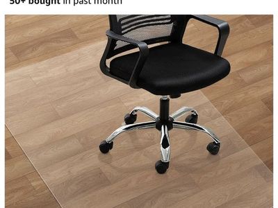 SHAREWIN Large Office Chair Mat - 59"x47" Heavy Duty Clear PVC Floor Protector for Hard Floors
