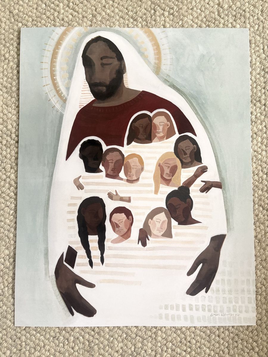 4 Christian/Religious prints (Amber Eldredge, Jorge Cocco Santangelo, and Lauren Blair) $25 OBO!