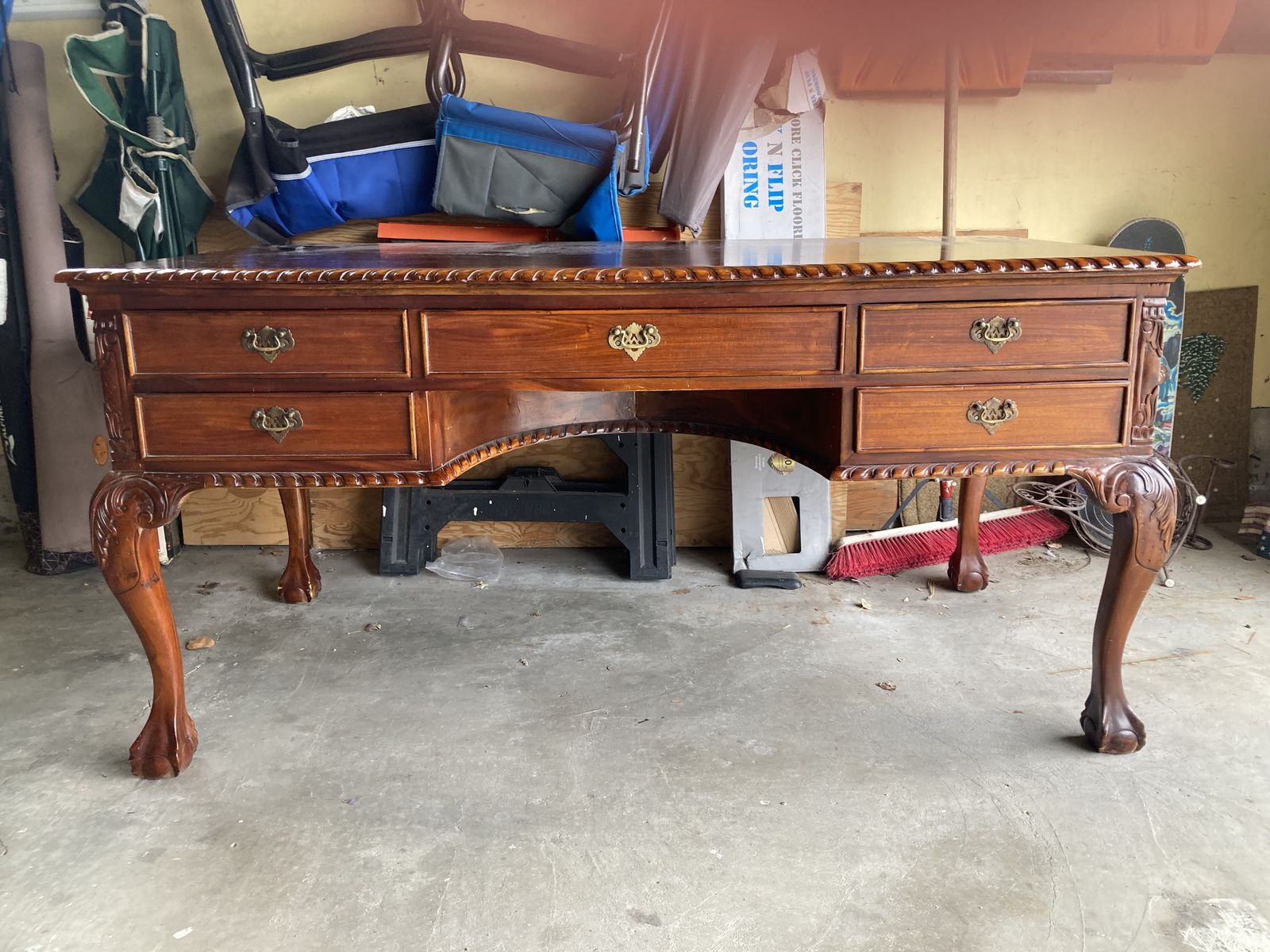 large Solid Wood Desk