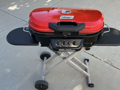 Coleman RoadTrip 285 Portable Stand-Up Propane Grill - Red
