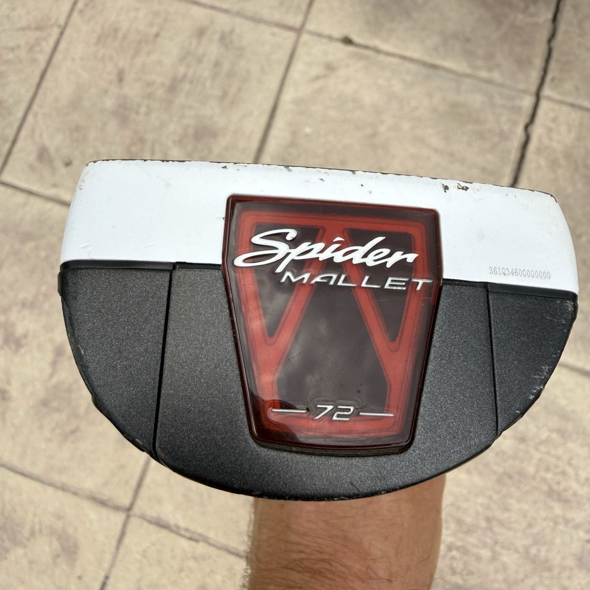 TaylorMade Spider Mallet 72 Putter - Pure Roll Insert Extra Long Grip 37”