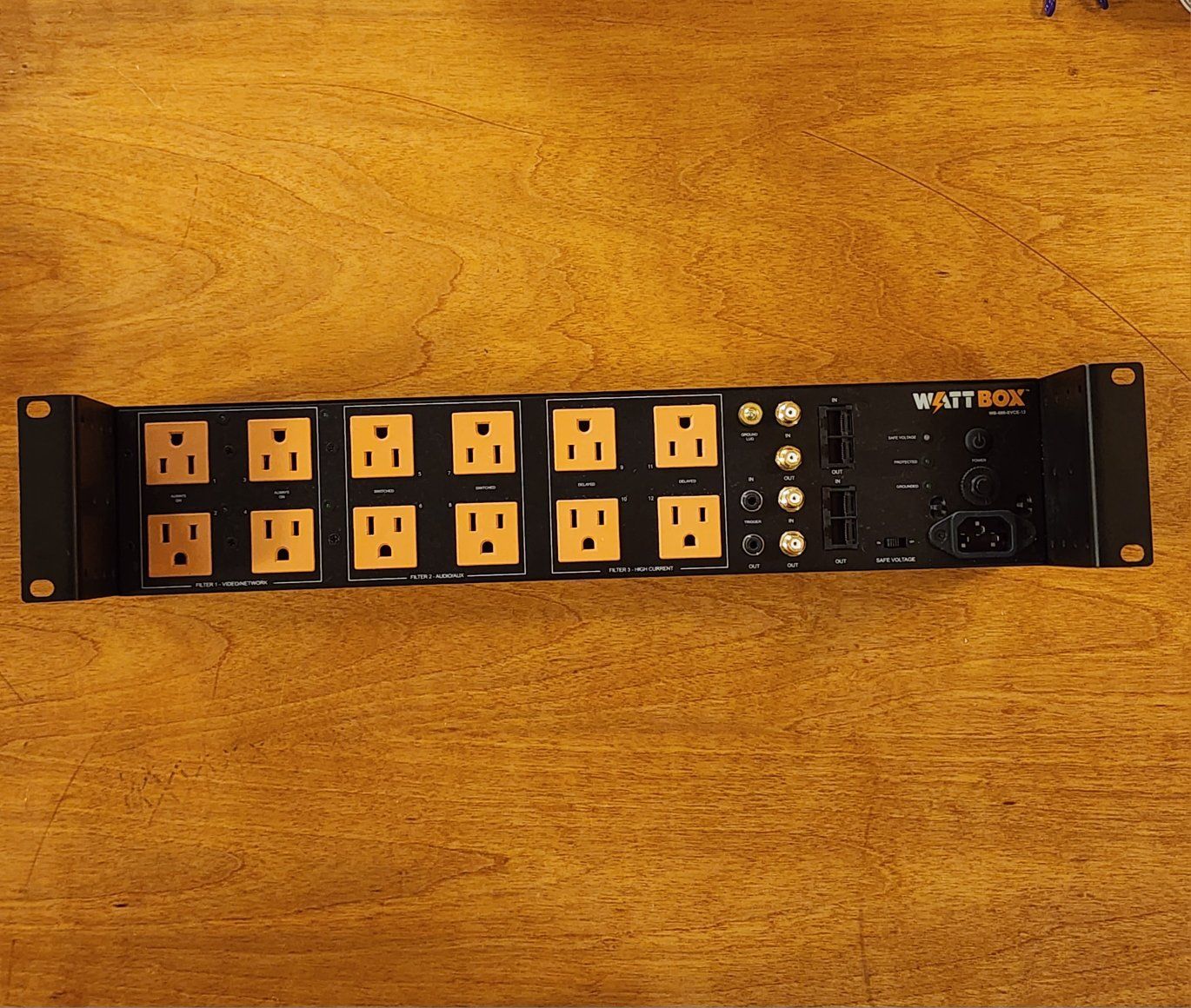 WattBox Power Conditioner with Sequencing, Safe Voltage, Coax and Ethernet Protection | 12 Outlets