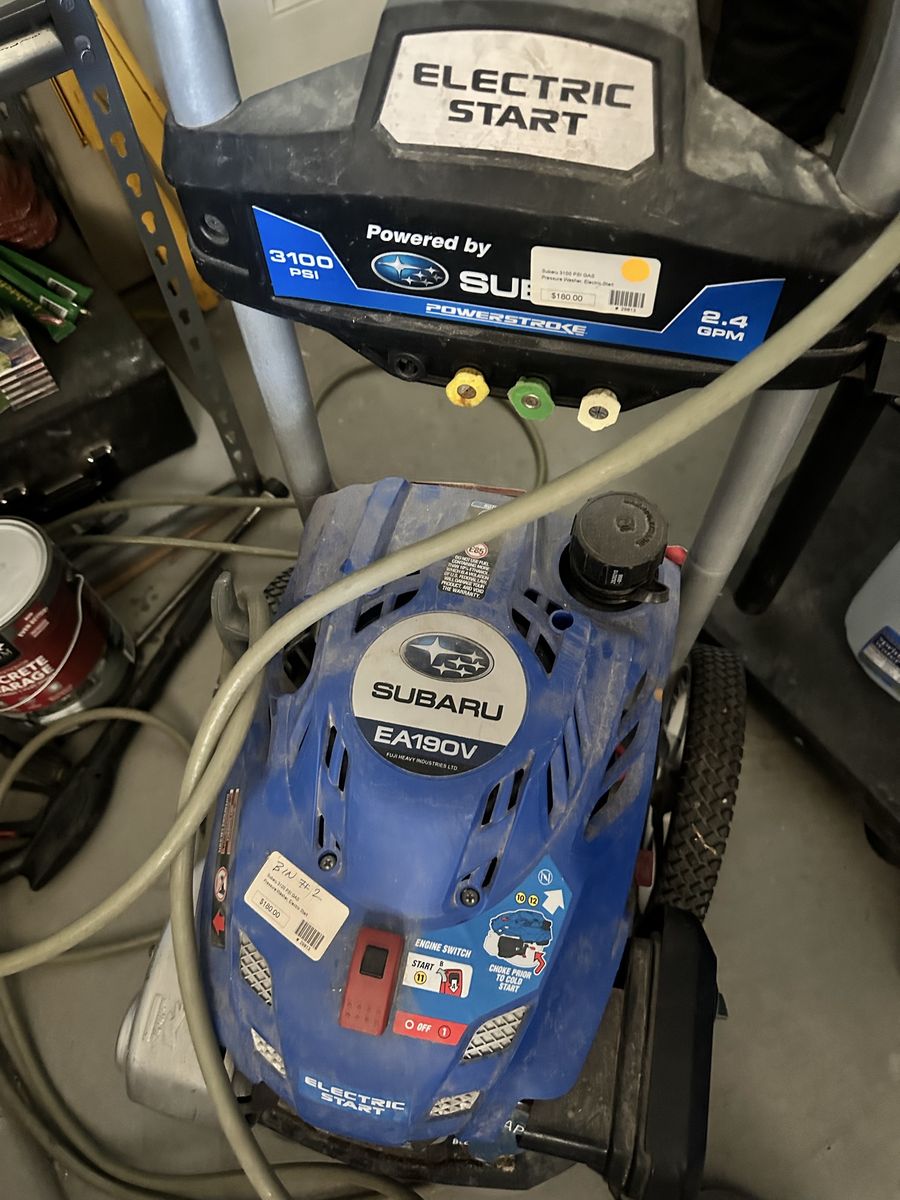 Powerstroke Subaru EA190V Gas Pressure Washer 3100 PSI 2.4 GPM Electric Start