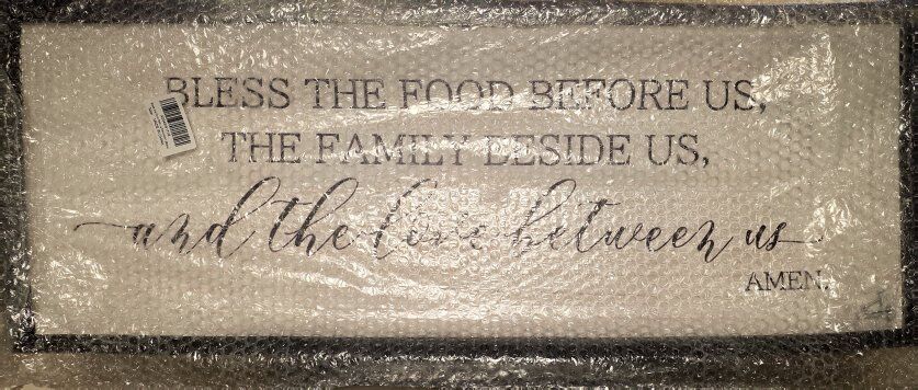 Bless the Food picture frame 31.5 x12 x1