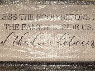 Bless the Food picture frame 31.5 x12 x1