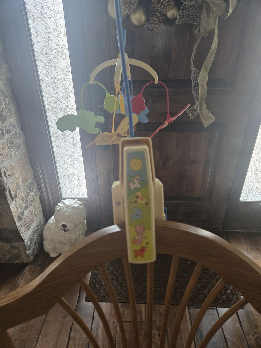 Crib mobile, Vintage Fisher Price