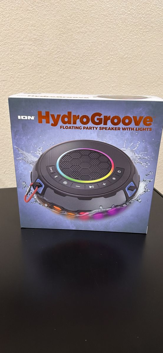 HydroGroove Floating Party Speaker with Lights - New, IP67 Waterproof Bluetooth Speaker