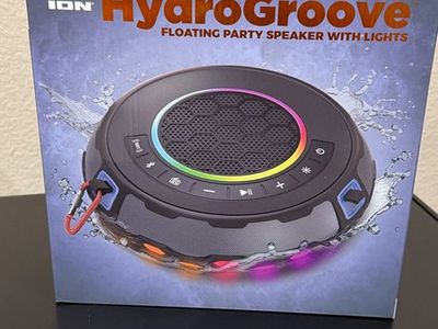 HydroGroove Floating Party Speaker with Lights - New, IP67 Waterproof Bluetooth Speaker