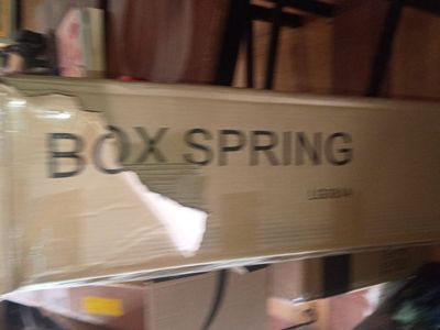 king size heavy duty bed frame. black metal new in