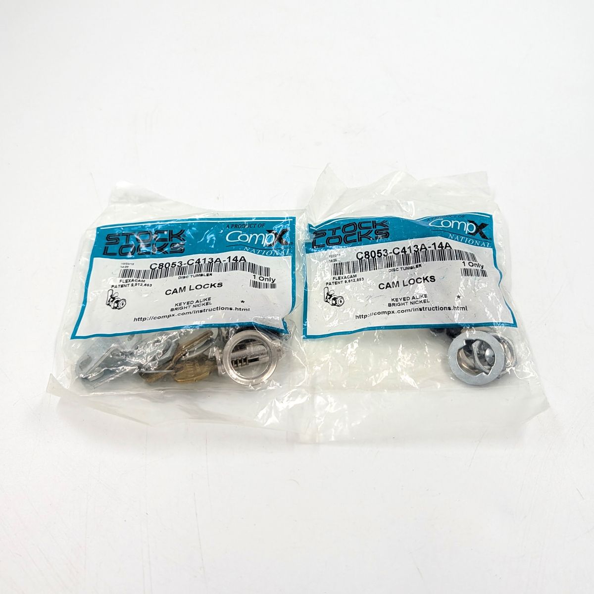 2 Pack of Stock Locks CompX Cam Locks New