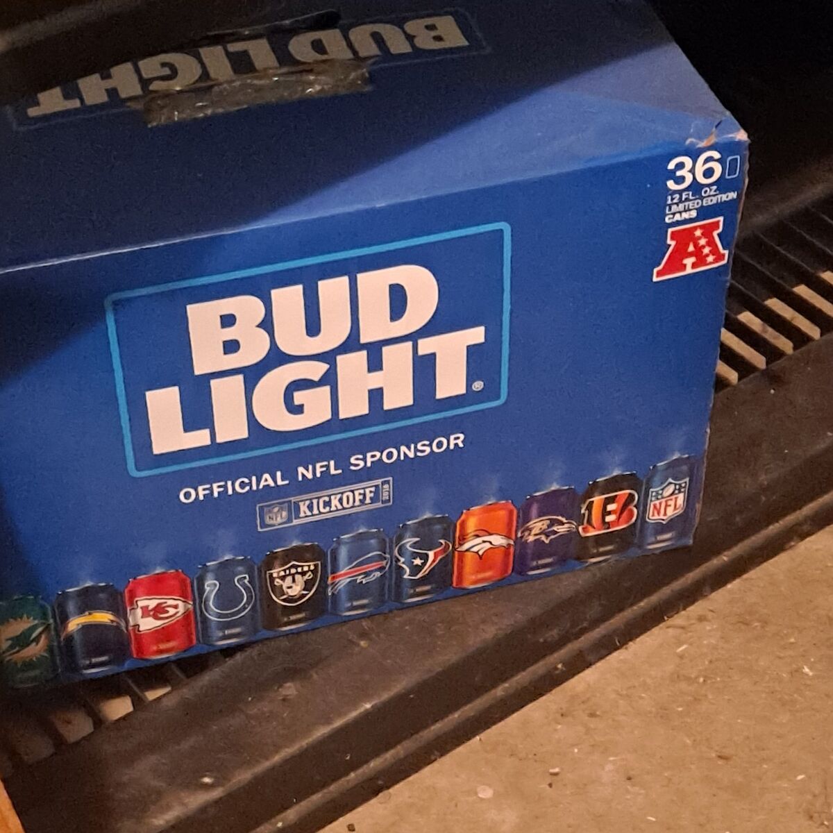 NFL BUd light cans