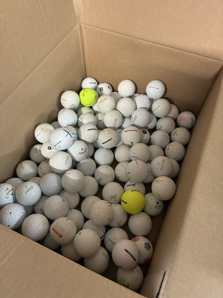 100 used golf balls