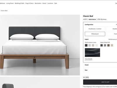 Thuma Queen Bed with Tuft & Needle Mattress