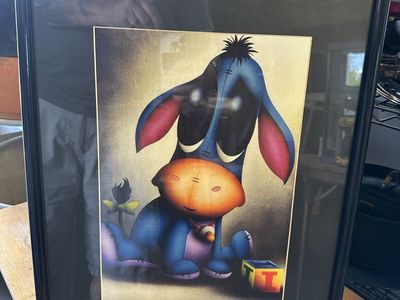 Framed Baby Eeyore Artwork 17x21