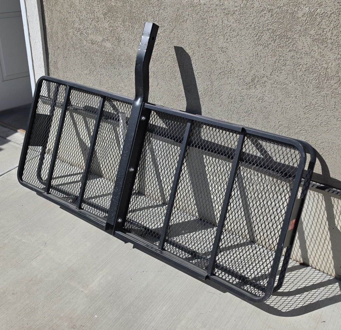 CURT 18152 60 x 24-Inch Basket Hitch Cargo Carrier, 500 lbs Capacity, Black Steel, 2-In Fixed Shank