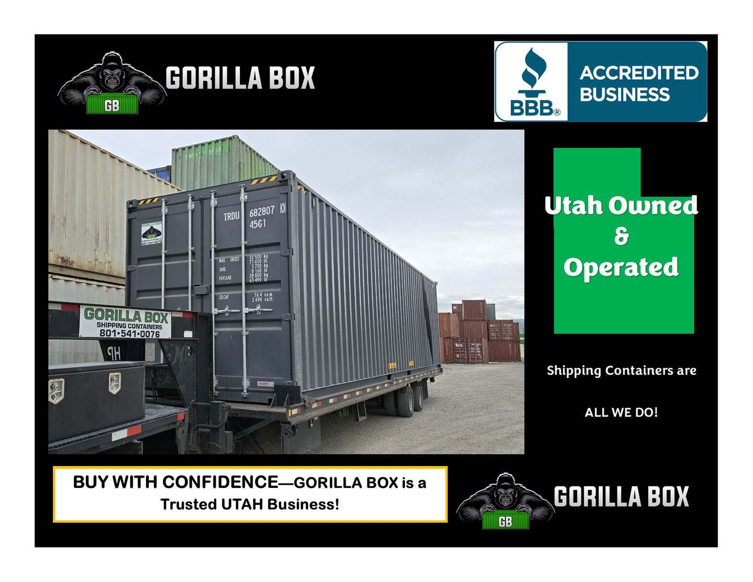 20' and 40' High Cube Shipping Containers. Great Office, Shed, Used and New One Trip Conex, Connex, Storage, Best Price!