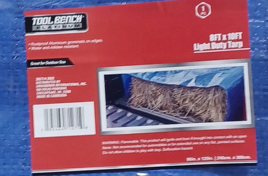 8' x 10'  BLUE TARP!