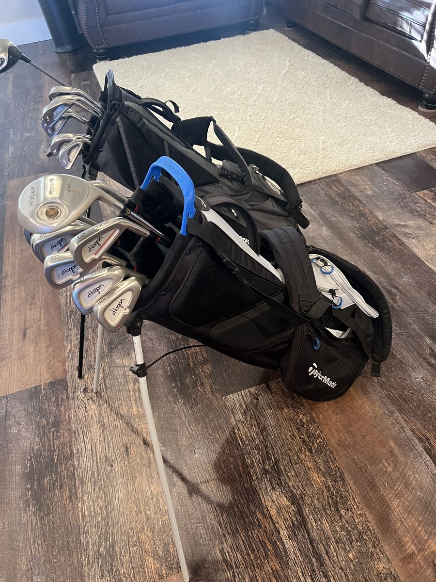 Ping and Hogan, full set of golf clubs.