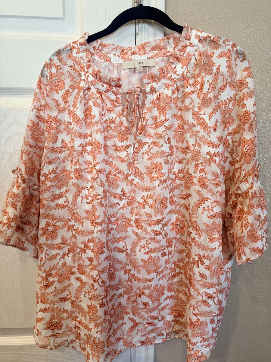 Women Size 2X Loft Tie Shirt