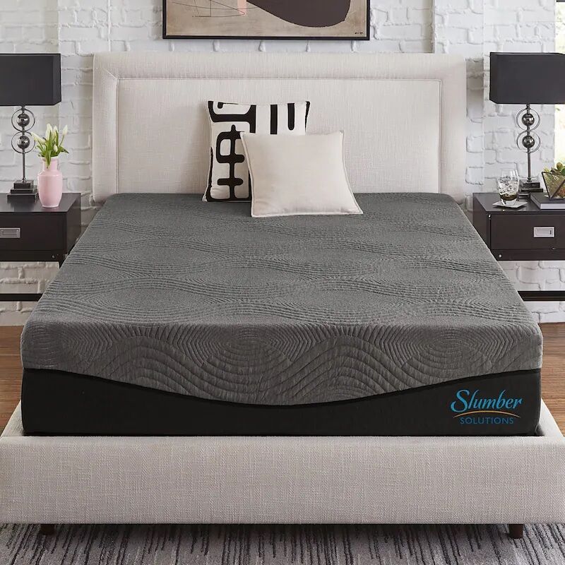 Brand New Slumber Solutions 14-inch Active Charcoal Memory Foam King Mattress