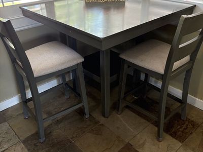 Kitchen table and barstools