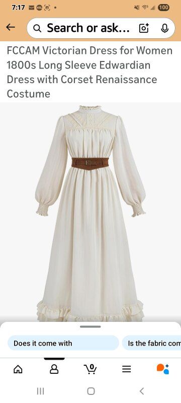 New Victorian Dress  Costume