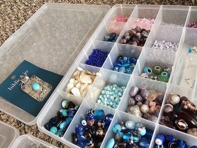 Jewelry Making Supplies Lot Beads Findings Charms Organizers Hildie & Jo