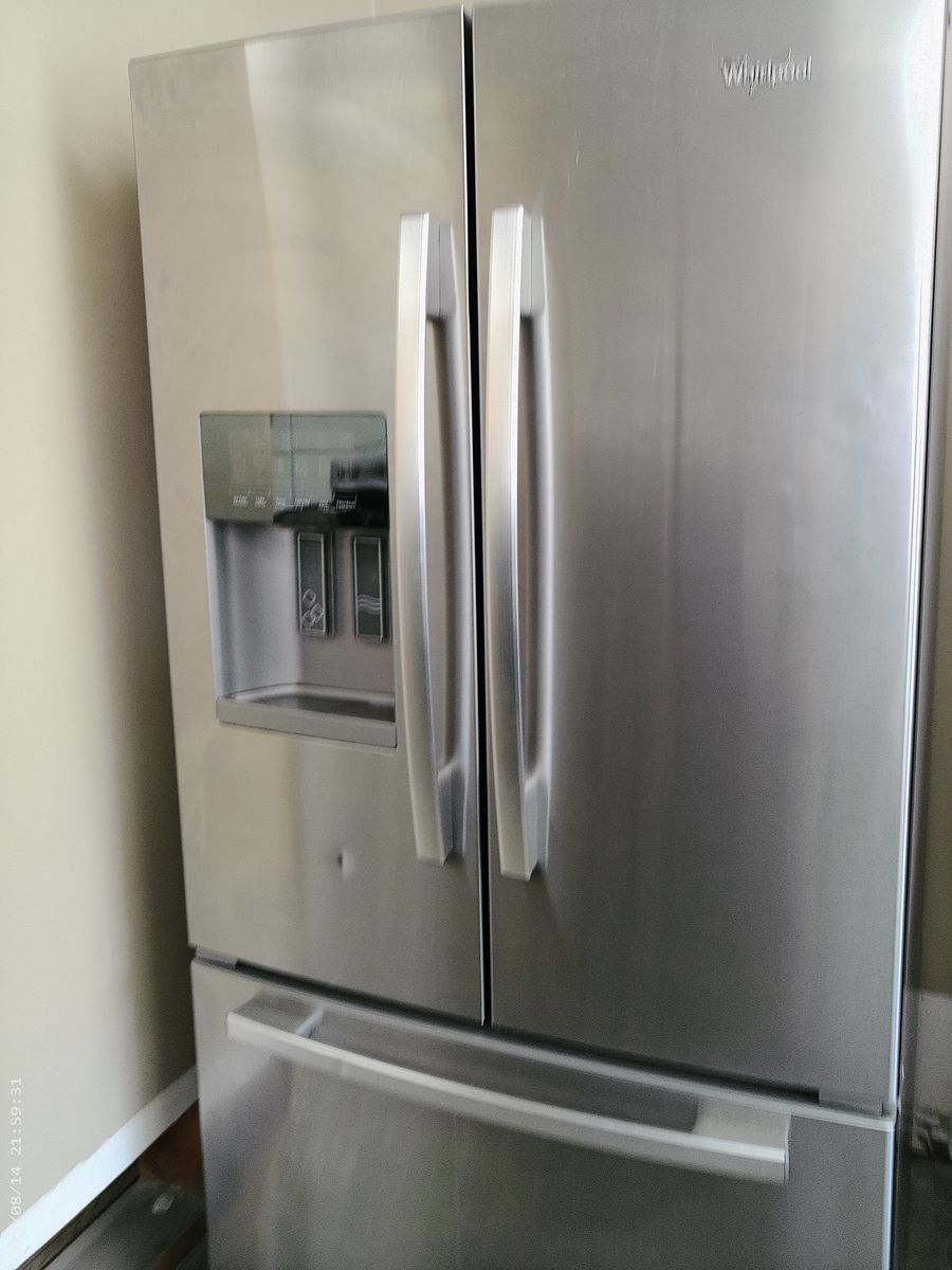 Whirlpool French Door Refrigerator - Stainless Steel, Bottom Freezer, Ice & Water Dispenser