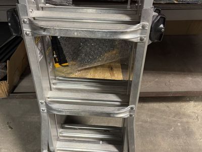 14 ft. Reach Aluminum Multi-Position Ladder Gorilla ladder.