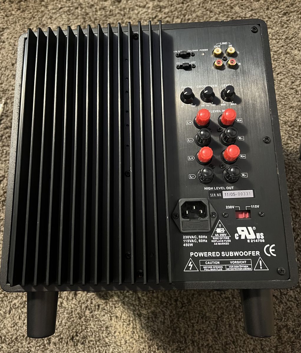 RBH MS8.1 Subwoofer Enclosure And Amp