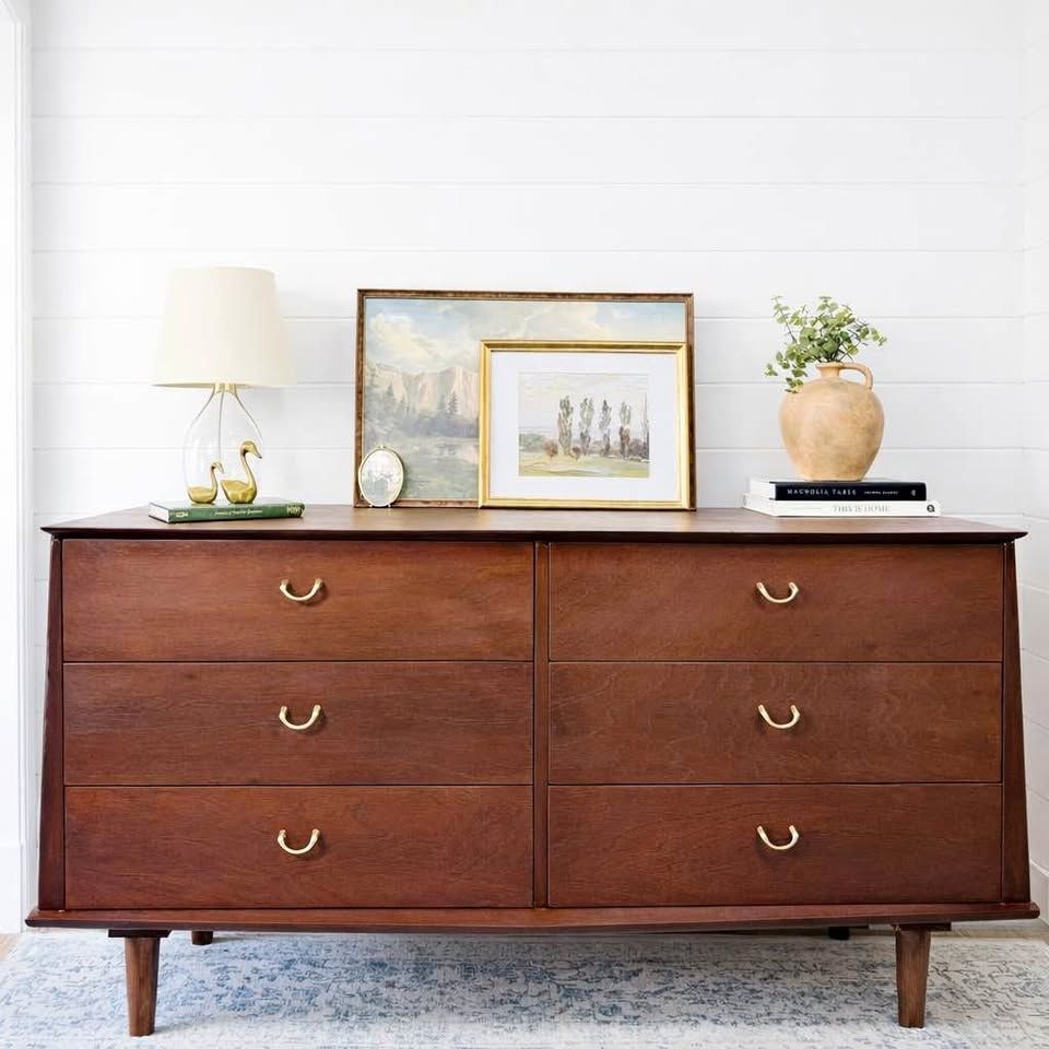 Vintage Albert Distinctive Modern Mid Century Modern 6 Drawer Dresser | Mid Century Modern Dresser