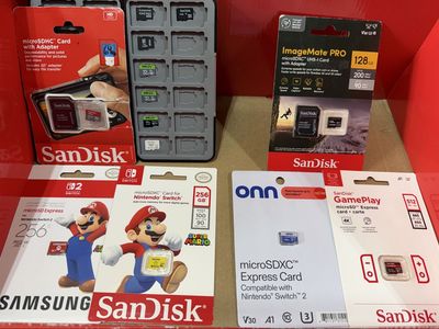 512GB 256GB 128GB to 4GB microSDXC EXPRESS SANDISK SAMSUNG PNY ONN MEMORY CARDS