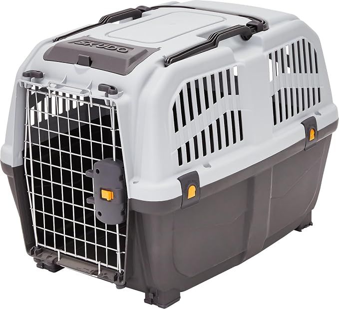 Skudo by MidWest 32-Inch Travel Carrier, Gray, Fits Pets up to 40 lbs | Hard-Sided Pet Carrier