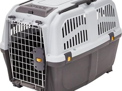 Skudo by MidWest 32-Inch Travel Carrier, Gray, Fits Pets up to 40 lbs | Hard-Sided Pet Carrier