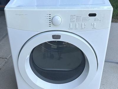 White Frigidaire Affinity used dryer with electric cord