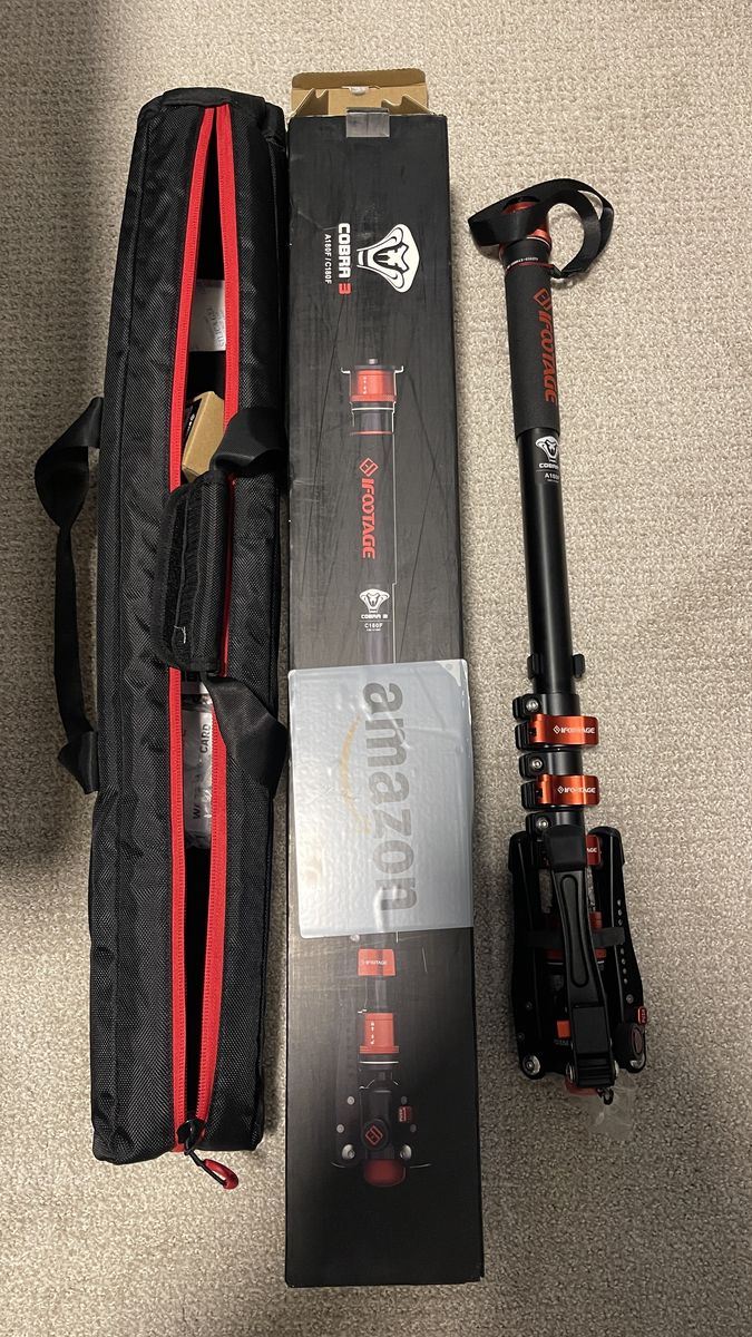 IFOOTAGE Camera Monopod Cobra 3 A180F