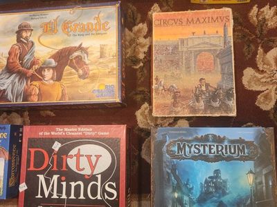 Large Board Game & Jigsaw Puzzle Lot - D&D, Mysterium, Diplomacy, Scrabble & More