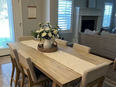 6 upholstered chairs set.