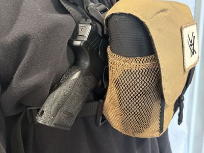 Turn your bino harness into a chest holster.