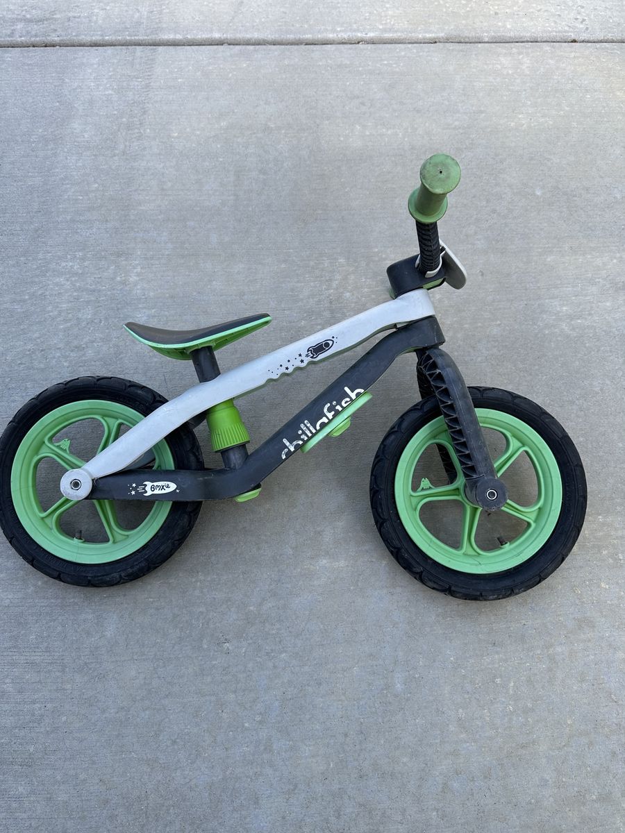 Chillafish BMXie Balance Bike - Green & Grey, Lightweight Frame