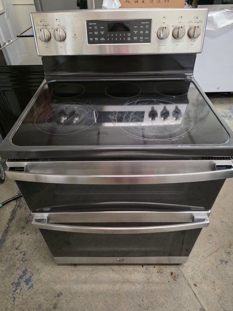 ge double oven electric stove