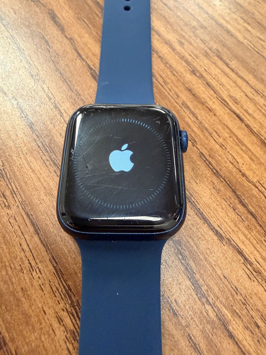 Apple Watch Series 6 44mm Blue Aluminum GPS Smart Watch with Blue Band