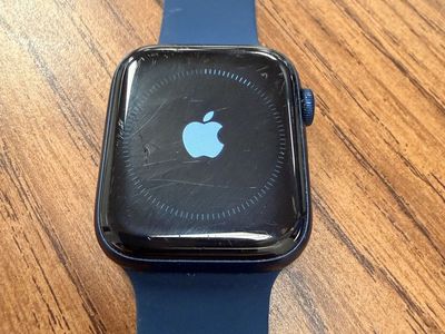 Apple Watch Series 6 44mm Blue Aluminum GPS Smart Watch with Blue Band