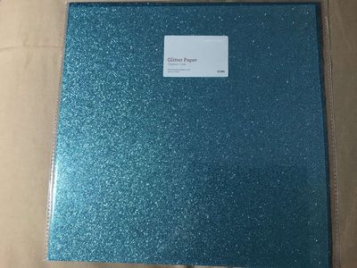 PICK Close To My Heart 12in x 12in Teal Glitter Paper 3 pieces/pkg Z1991 or Cards