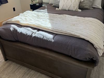 Full size bed with trundle. Bedding not included