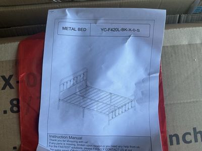 NEW Twin Metal Platform Bed Frame | Black |