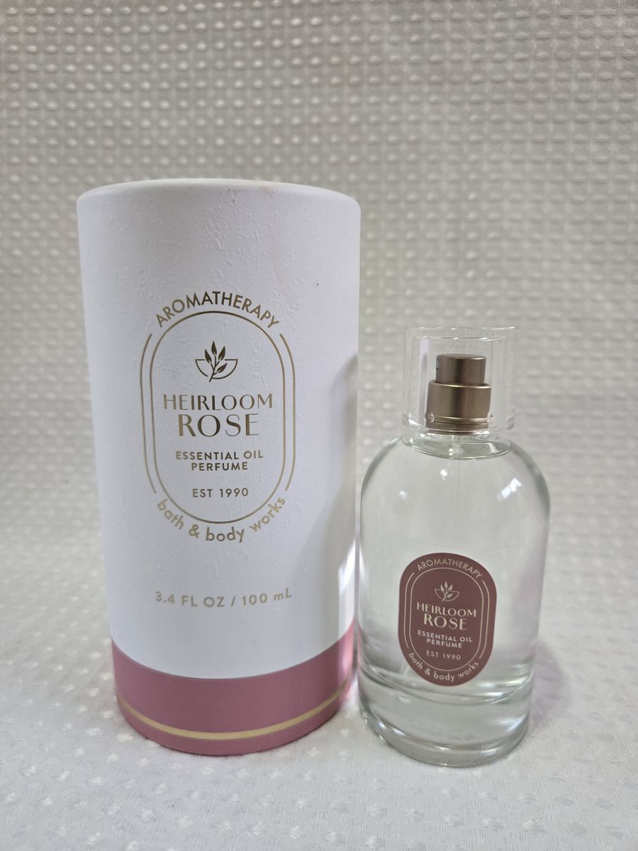 Bath & Body Works Heirloom Rose Essential Oil Perfume Spray 3.4 fl oz 100 mL